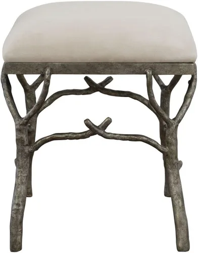 Vista 4 de Uttermost Lismore - Banco pequeño de tela de 24 pulgadas