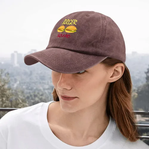 Vista 5 de Mens Baseball Hats Hamburger Cap for Womens Beach Baseball Hats Trendy Burgerr Squad Visor Hat
