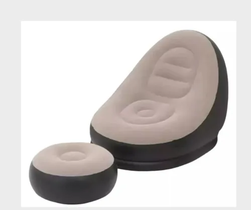 Vista 2 de Sofá Sillón Genérico Puff Con Reposapiés Inflable.