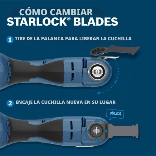 Vista 8 de Bosch OSL400F Hoja de sierra segmentada bimetálica para multiherramienta oscilante Starlock® de 4 pulgadas