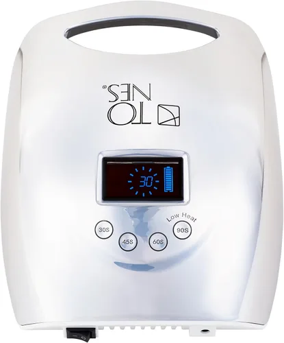 Vista 5 de TONES Lámpara UV/LED profesional, inalámbrica y recargable para manicura y pedicura de grado profesional, 4 ajustes de temporizador, lámpara de uñas