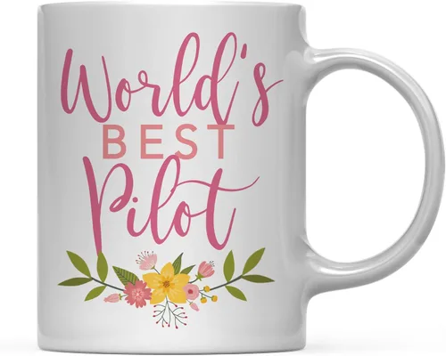Vista 9 de Andaz Press Taza de café de 11 oz, regalo de broma de la mejor abbuela del mundo, diseño floral, paquete de 1