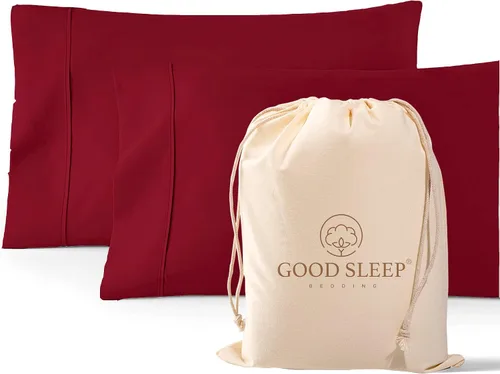 Vista 8 de Juego de 2 fundas de almohada estándar de 1000 hilos, 100% algodón egipcio, fundas de almohada 01. blanco