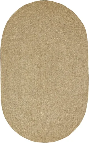 Vista 9 de BNM - Alfombra ovalada bohemia para interiores y exteriores con patrón trenzado sólido, perfecta para patio trasero, patio, oficina, sala de estar