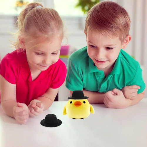 Vista 6 de Toyvian 20 sombreros de muñeca en miniatura, mini sombreros formales de fieltro negro, sombrero occidental para manualidades, adornos de Navidad