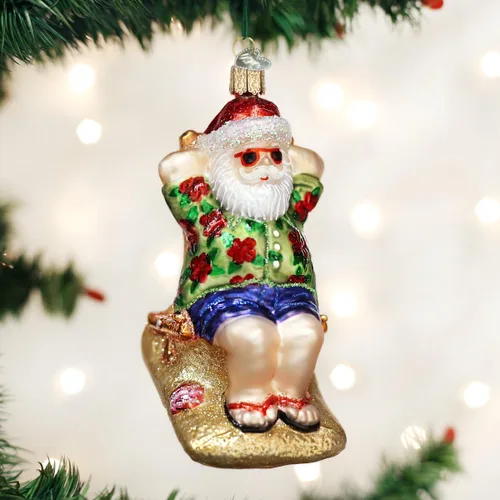 Vista 2 de Old World Christmas - Adornos: Surtido de adornos de cristal soplado para árbol de Navidad