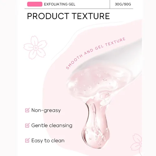 Vista 5 de Gel exfoliante purificador, exfoliante facial, geles hidratantes suaves para el cuerpo, limpieza profunda, para todo tipo de piel (1 unidad)