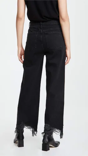 Vista 3 de DL1961 Jeans Hepburn de pierna ancha y tiro alto para mujer