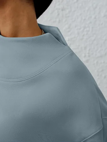 Vista 6 de ANRABESS - Sudaderas de gran tamaño para mujer, cuello alto, manga larga, sudaderas con capucha, tops 2024 de moda de otoño