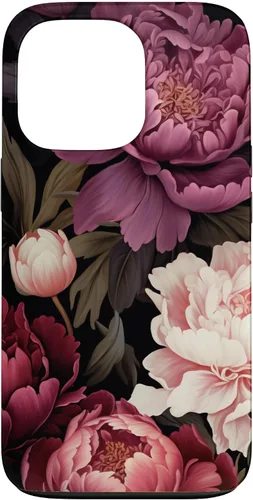 Vista 10 de Carcasa para iPhone 17 con diseño floral de peonía rosa magenta y rubor