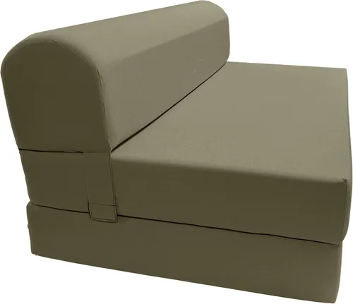 Vista 40 de D&D Futon Furniture. Silla plegable de espuma, sofá de estudio, colchón de espuma plegable para invitados (6 x 24 x 70 pulgadas, negro)