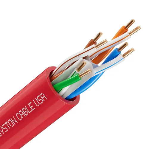 Vista 23 de Cable de Internet Ethernet Cat6e – 10 pies, 600 MHz 23AWG de alambre de cobre sólido desnudo apto para exteriores/interiores, sin extremos de 10