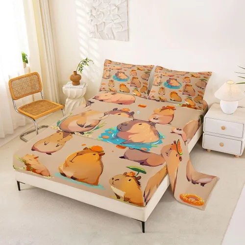 Vista 11 de jejeloiu Juego de sábanas de boliche, tamaño individual, juego de sábanas de bola de boliche para niños y niñas, decoración de juegos deportivos