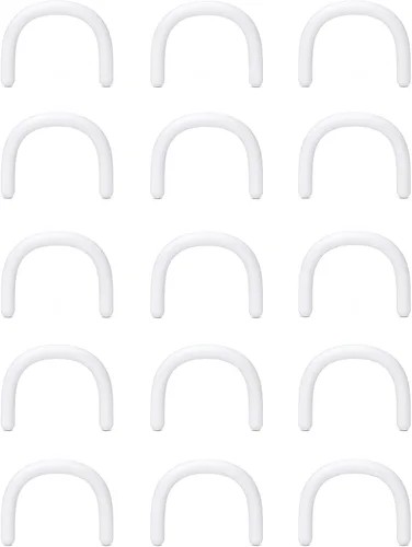 Vista 16 de Cisyozi 16G 14G 12G 10G 8G 6G 4G 2G Kit de Estiramiento de Retenedor de Tabique de Plástico Hipoalergénico Anillos de Tabique en Forma de U Pincher