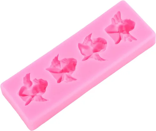 Vista 7 de Moldes de silicona para decoración de pasteles de querubín de ángel para decoración de pasteles, decoración de cupcakes, azúcar, manualidades