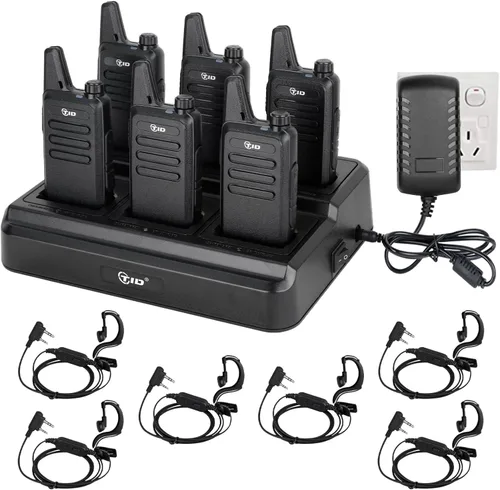 Vista 15 de TID RADIO TD-M8s Walkie Talkies para adultos, radio bidireccional de largo alcance, radios FRS VOX sin licencia, walkie talkies recargables de 2