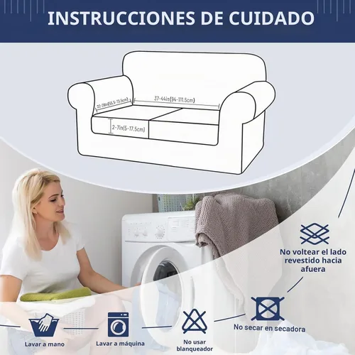 Vista 6 de hyha Fundas de cojín impermeables para sofá, fundas antideslizantes