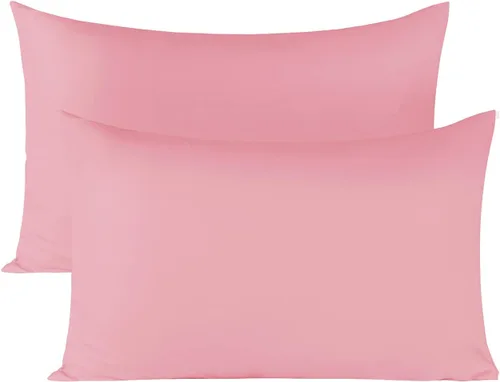 Vista 12 de BEDSUM Juego de 2 fundas de almohada de microfibra estándar suaves, resistentes a las arrugas y de fácil cuidado con cierre de sobre para niños, 20