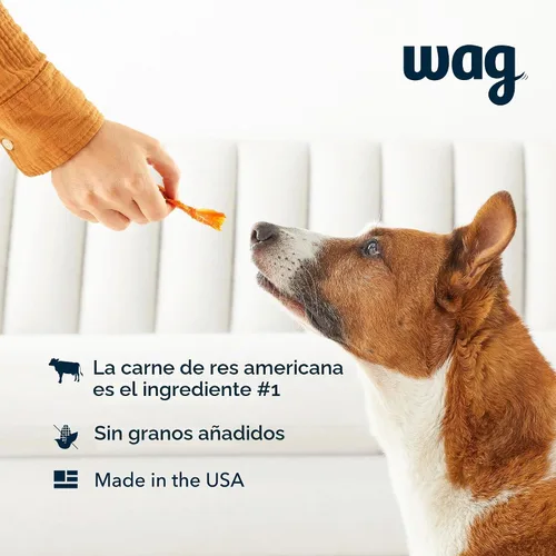Vista 3 de Marca Amazon – Wag Soft & Tender American Jerky Premios para Perros – Receta de Carne de Res, 6 Onzas (Paquete de 1)