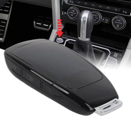 Vista 3 de Asixxsix Llave remota inteligente para automóvil, llave LCD universal TK900 sin llave para botón de arranque y parada del motor, función de ventana