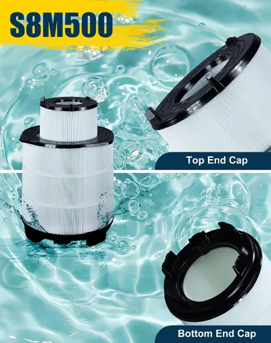 Vista 3 de Pool Filter S8M500 Sta-Rate System 3 170148 & 170147 Pen-tair Modular Media 500 25022-0225S Inner and Outer Cartridge Replacement Kit (S8M500)
