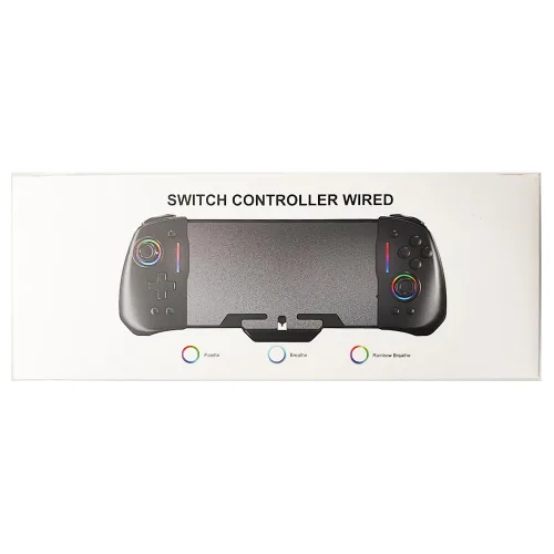 Vista 9 de RREAKA Wireless Switch Controllers for Nintendo SwitchOLED Controller, Ergonomic Handheld Mode Controller with 9 Lights Color, One Piece Joypad
