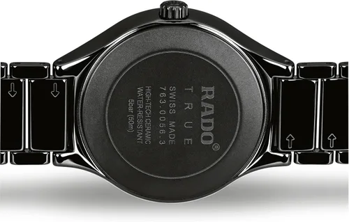 Vista 3 de Rado Reloj unisex con esfera negra con diamante automático, Negro -, Vanguardia