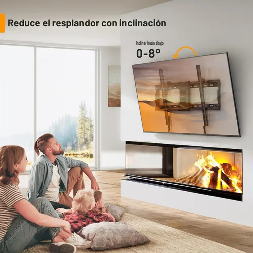 Vista 5 de Perlegear Soporte de pared inclinable para TV de 37 a 82 pulgadas de hasta 132 libras, soporte de pared inclinable de perfil bajo para televisores