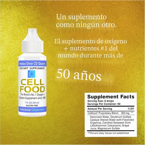 Vista 2 de Cellfood Oxygen Boost, 1 fl oz - Suplemento de oxígeno líquido para drenaje linfático, mal de altura, jet lag, fatiga, dolores de cabeza, resacas
