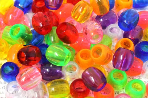 Vista 11 de Alrededor de 60 cuentas grandes de poni de alta calidad, pulseras de cuentas frescas, trenzas de pelo, manualidades para niños, plástico, mezcla