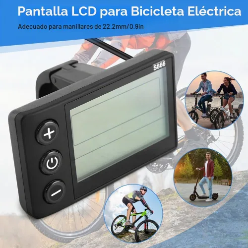 Vista 5 de Ejoyous Pantalla LCD 24V 36V 48V ElectricBike Scooter Panel De Control