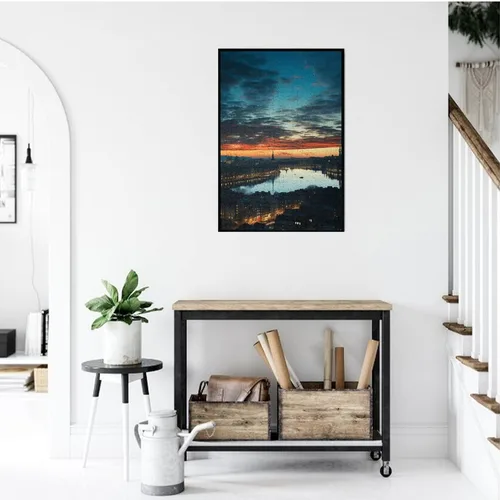 Vista 6 de Cityscape - Rompecabezas de madera de 1000 piezas, rompecabezas de fotos personalizados para adultos, amigos, rompecabezas de fotos, regalos