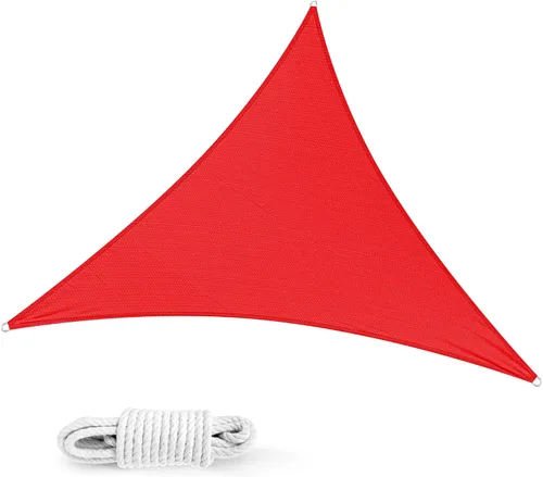 Vista 9 de Toldo Vela Triangular de Sombra 2'x2'x2' Toldo Resistente a los Rayos UV Cubierta para Patio Exterior Pérgola Patio Trasero Terraza Jardín Porche