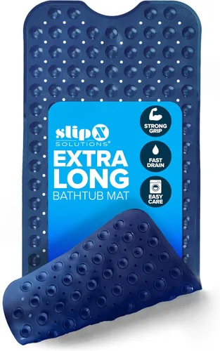 Vista 8 de SlipX Solutions - Alfombrilla extra larga y de agarre fuerte para bañera y ducha, para ancianos y niños, de 39 x 16 pulgadas, antideslizante