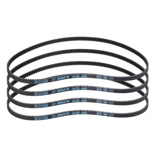 Vista 110 de uxcell 4 piezas HTD-3M Correa de Distribución de Goma 48 Dientes, Longitud de Paso 144mm x Ancho 6mm x Altura 2.4mm, Correa de Polea de Distribución