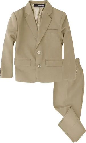 Vista 6 de Gino Giovanni - Conjunto de traje formal para niño (2 piezas)