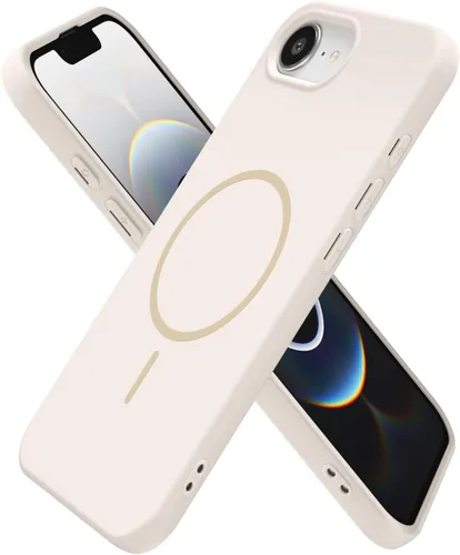 Vista 184 de Oakxco Funda de Silicona Mag Safe para iPhone 12 Pro Max, Funda Magnética Delgada y Fina Compatible con Carga Inalámbrica MagSafe, Bonita Funda