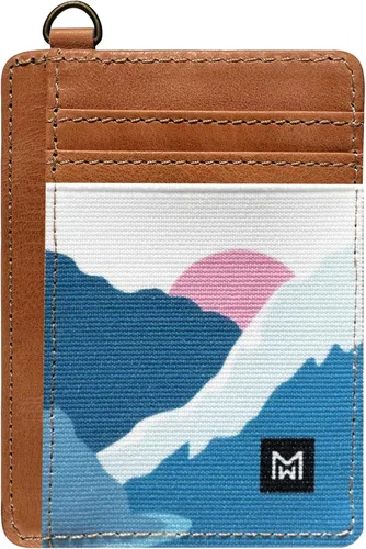 Vista 12 de Cartera Porta Tarjetas para Mujeres, Cartera delgada minimalista con bloqueo RFID, carteras de cuero, cartera elástica de bolsillo frontal