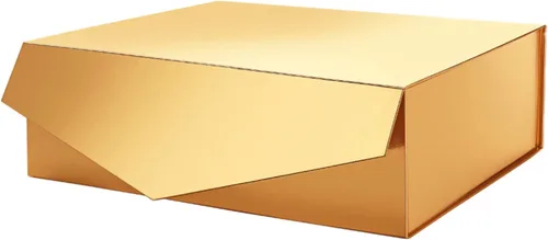 Vista 31 de PACKHOME Caja de regalo grande con tapa de 13.5 x 9 x 4.1 pulgadas, resistente caja de regalo plegable con cierre magnético