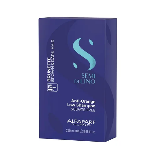 Vista 7 de ALFAPARF MILANO Semi di Lino - Champú azul para cabello moreno, castaño, castaño y oscuro, champú anti naranja, sin sulfato, elimina el latón