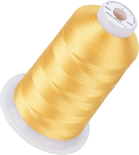 Vista 58 de Simthread 5500 yardas de hilo de bordar, 5000M de alto rendimiento 40WT 100% hilo de poliéster – 170+ colores vívidos, clasificado de alta velocidad