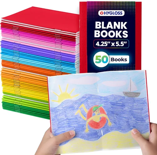 Vista 20 de Hygloss Products Inc., HYG77640. Mini libros luminosos, paquete de 10 unidades de colores varios Colores surtidos