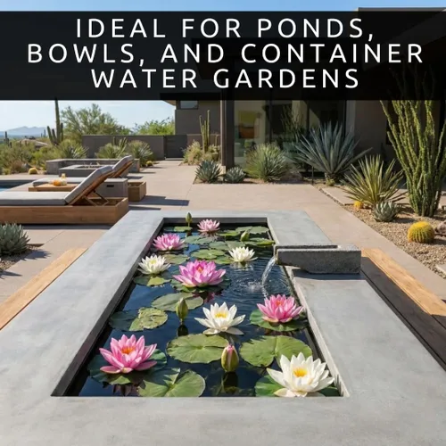 Vista 7 de Lotus Seeds (paquete de 15) – Loto de agua acuática para plantar – Cultivar en estanque Koi, cuenco o contenedor – Planta de jardín de agua