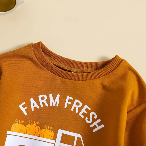 Vista 3 de Camiseta de Halloween para bebé, niño, niña, sudadera de manga larga, suéter de cuello redondo, ropa de otoño