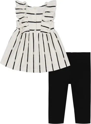 Vista 2 de Calvin Klein Conjunto de leggings de 2 piezas para niñas