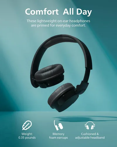 Vista 5 de Auriculares inalámbricos PHILIPS H3209, auriculares Bluetooth de diadema, graves dinámicos, firma de sonido, llamada clara, vida de batería de 25H