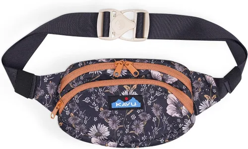 Vista 10 de KAVU Spectator - Cangurera de poliéster a la moda, diseño para cinturón BW Fronds