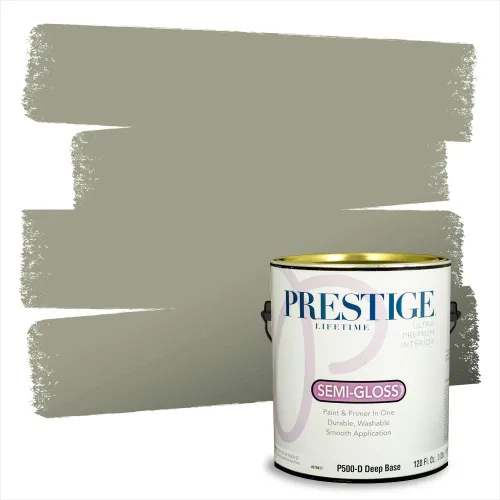 Vista 65 de Prestige Paints - 2 en 1, pintura base y pintura de exterior, E100-N-735BM
