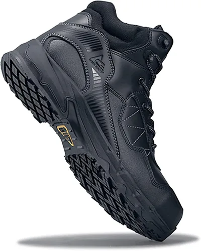 Vista 8 de Shoes for Crews Piston Mid Aluminum Toe - Zapato de trabajo unisex, color negro