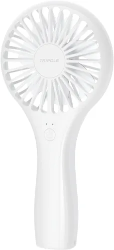Vista 18 de TriPole Paquete de 2 mini ventiladores portátiles de mano, color rosa, 3 velocidades, potente ventilador de mano con batería personal para viajes